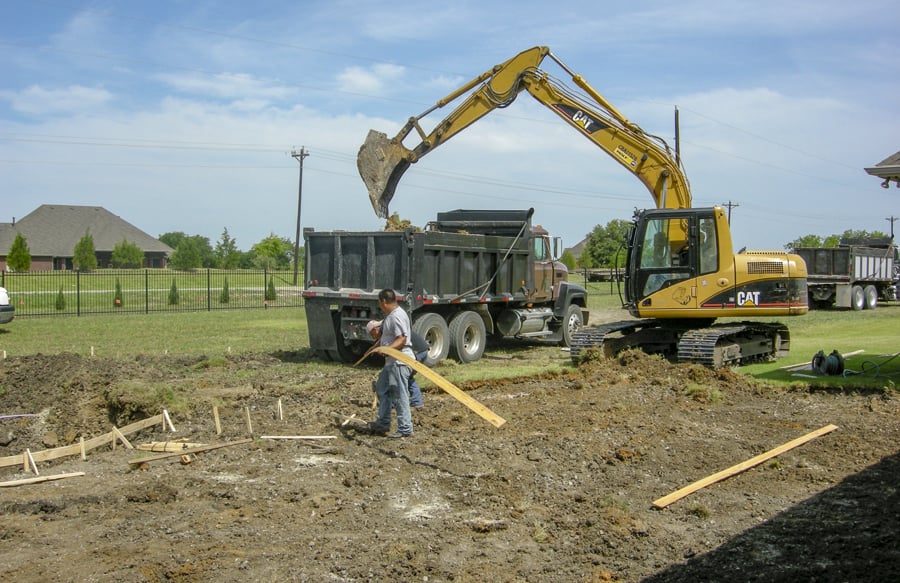 excavating for above ground pool